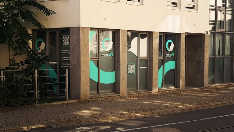 Zentrale von meinCare Intensiv in der Regierungsstraße in Erfurt